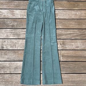 Teal-green Mango thin corduroy pant !